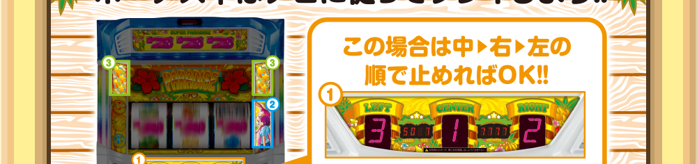 ボーナス中の打ち方